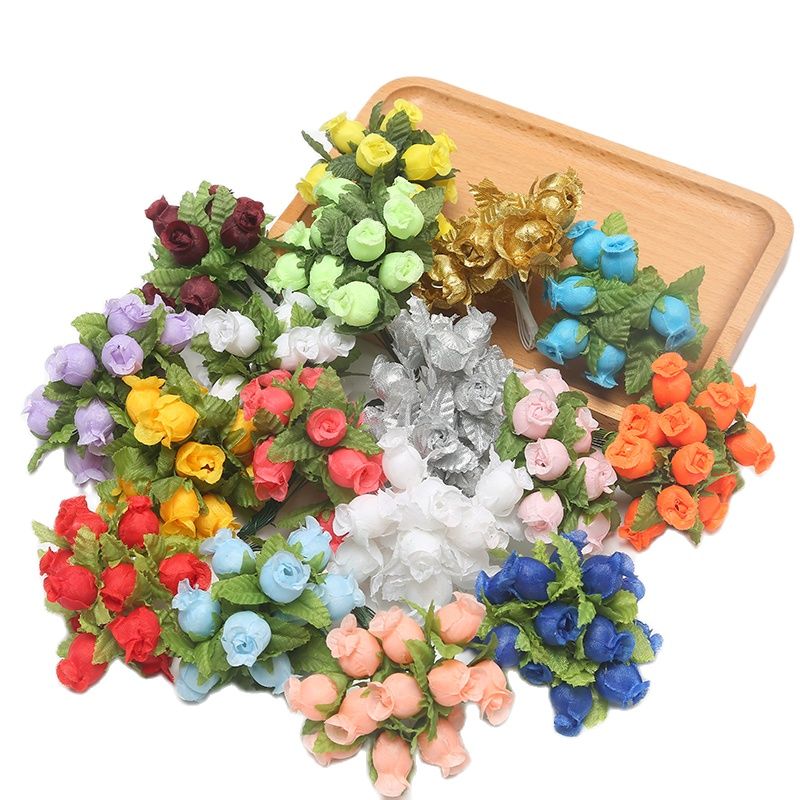 Christmas Wreath Fake - 12/36/72/144PCS ดอกกุหลาบดอกไม้ประดิษฐ์ช่อดอกไม้ปลอมดอกไม้สำหรับตกแต่งบ้านคริสต์มาสงานแต่งงานตกแต่งพวงหรีดอุปกรณ์เสริม