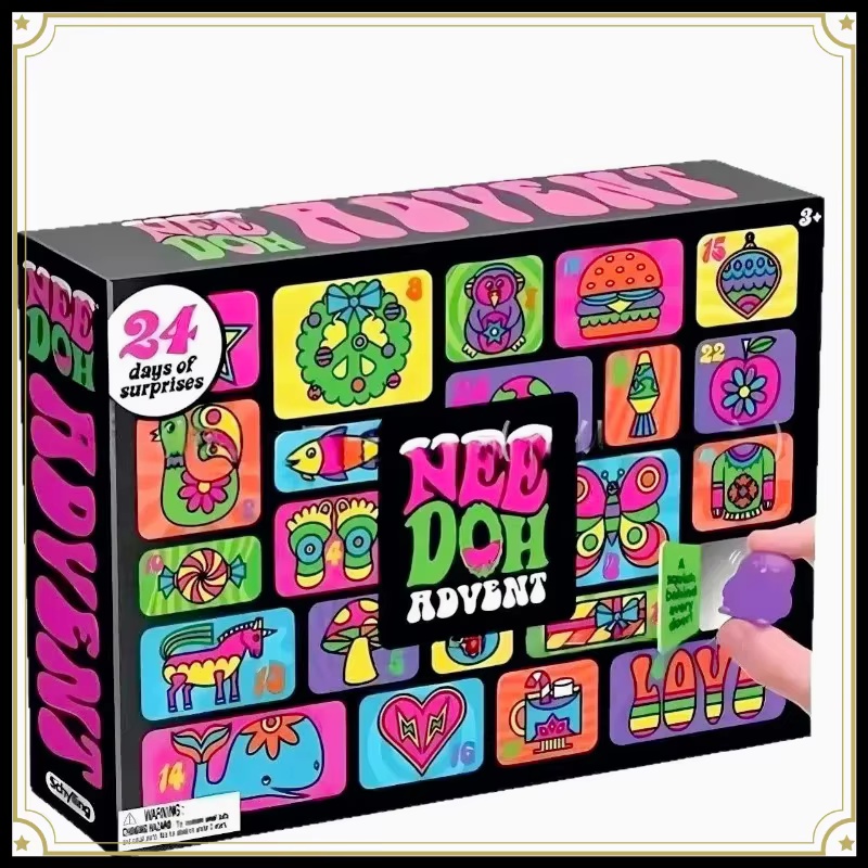 Advent Calendar Gift - ปฏิทินนีด็อห์ 2026 ของขวัญสำหรับเด็ก ตุ๊กตา PVC 3D