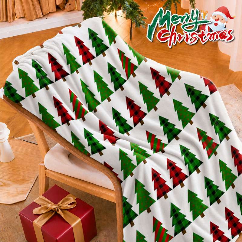 ผ้าห่มลายสก็อตคริสต์มาสพร้อมลา - Christmas Throw Blanket บทวิจารณ์และราคา