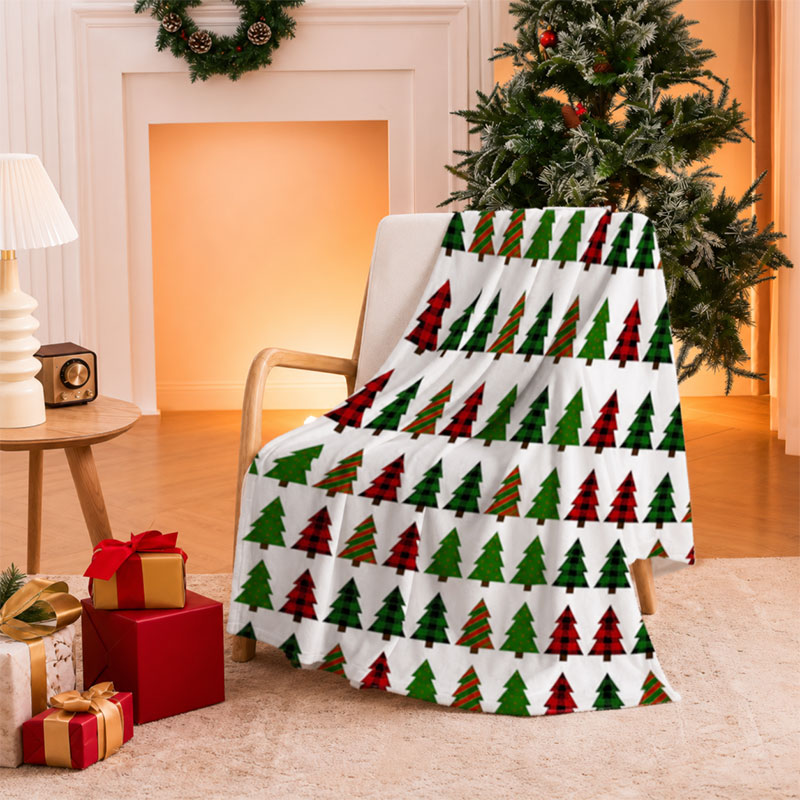 ผ้าห่มลายสก็อตคริสต์มาสพร้อมลา - Christmas Throw Blanket บทวิจารณ์และราคา