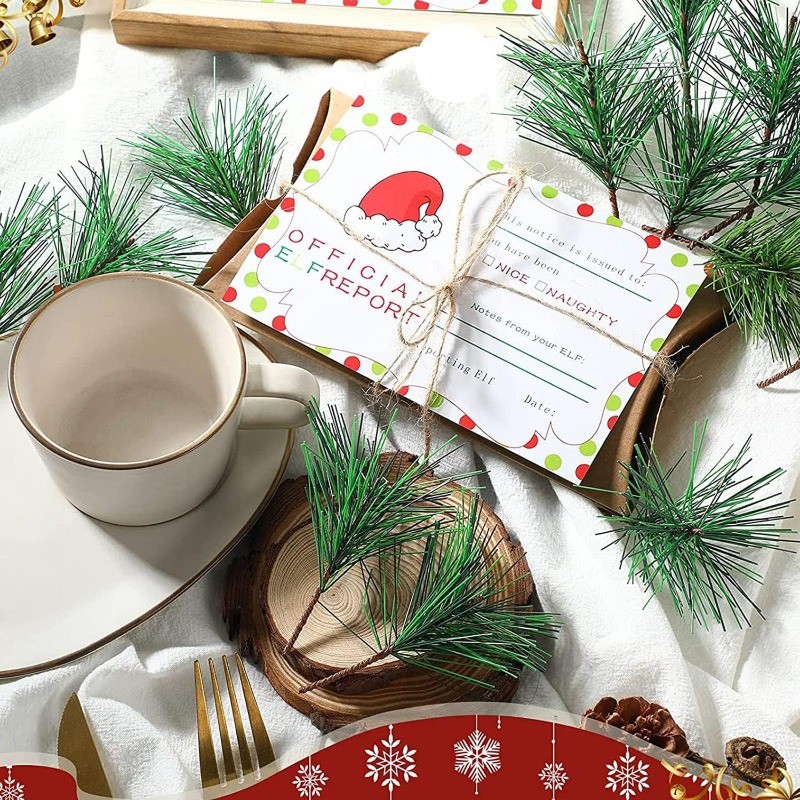 ก้านสนเขียวประดิษฐ์ 10-100 ชิ้ - Christmas Wreath Fake บทวิจารณ์และราคา