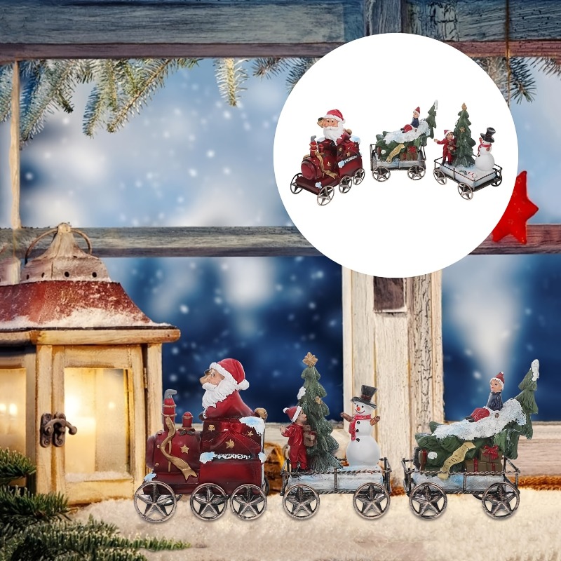 ชุดรถไฟเรซิ่นคริสต์มาส 3 ชิ้น  - Nutcracker Figurine บทวิจารณ์และราคา