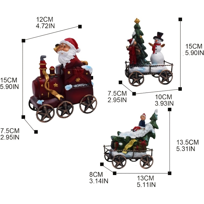 ชุดรถไฟเรซิ่นคริสต์มาส 3 ชิ้น  - Nutcracker Figurine บทวิจารณ์และราคา