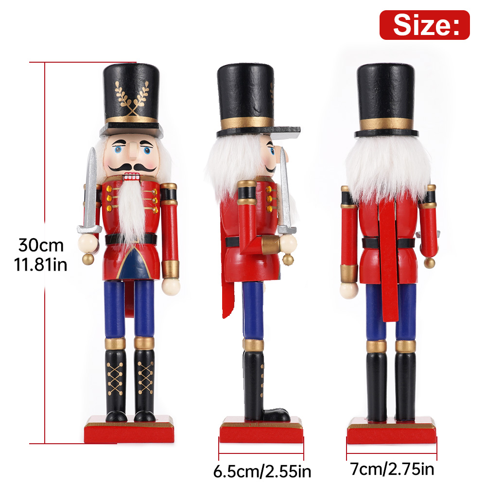 30 ซม.ไม้ Nutcracker เครื่องปร - Nutcracker Figurine บทวิจารณ์และราคา