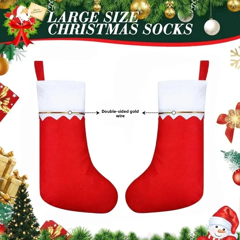 ชุดถุงเท้าคริสต์มาส 12-24 ชิ้น - Christmas Stocking Hanging บทวิจารณ์และราคา
