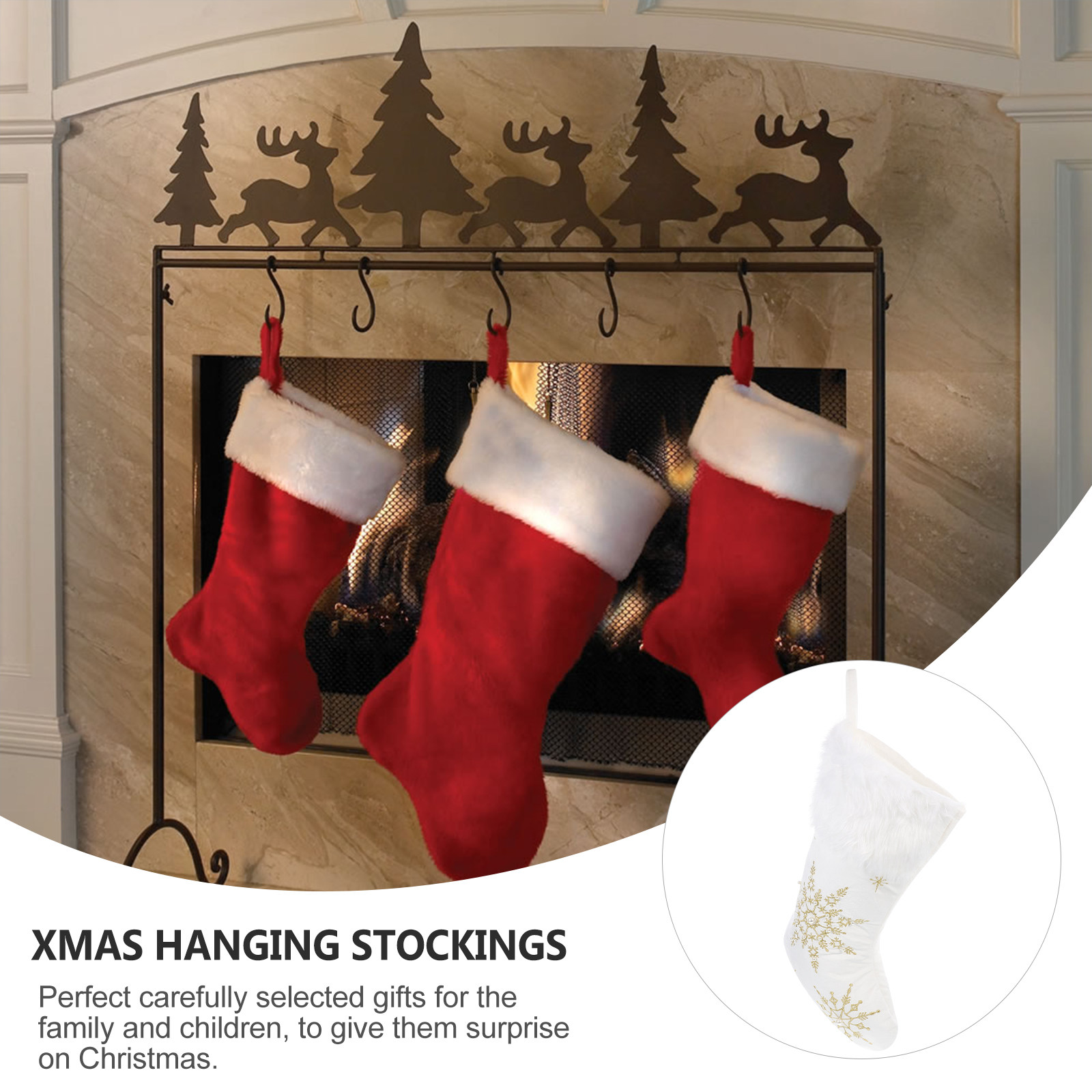 ถุงเท้าคริสต์มาส 1 ชิ้น สำหรับ - Christmas Stocking Hanging บทวิจารณ์และราคา