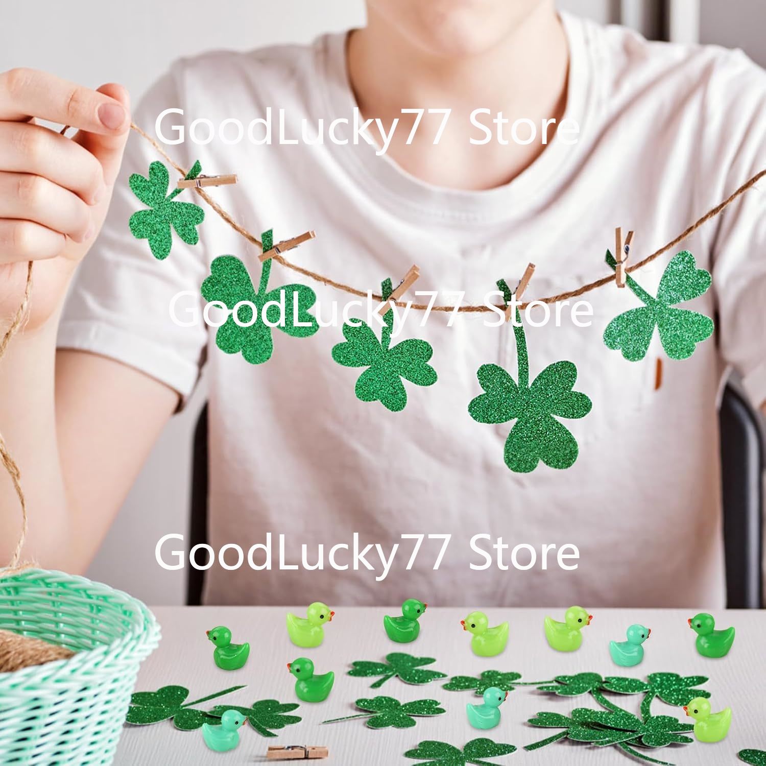 100/50 PC Mini เรซิ่นเป็ดสีเขี - Nutcracker Figurine บทวิจารณ์และราคา