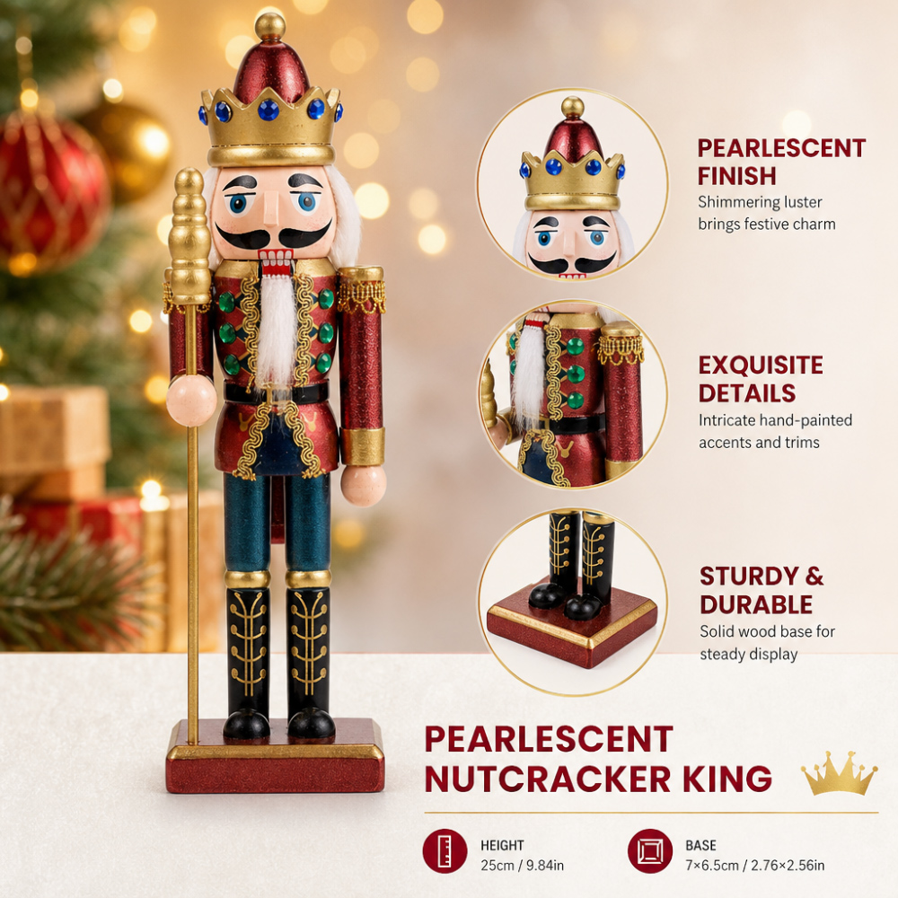 ตุ๊กตาทหารนัทแครกเกอร์ใหม่ขนาด - Nutcracker Figurine บทวิจารณ์และราคา
