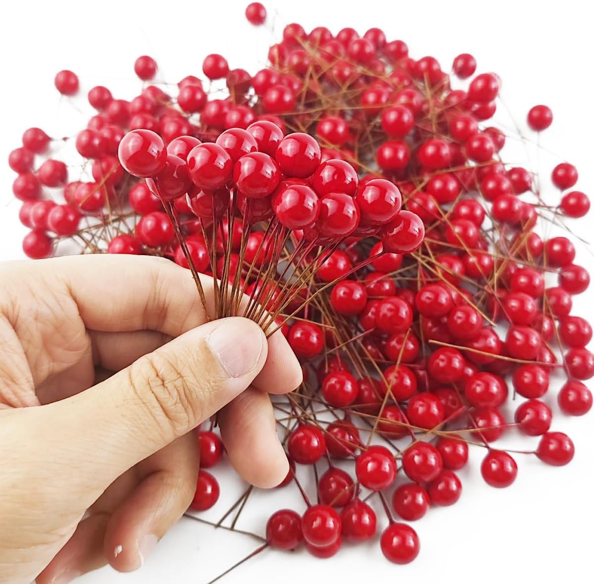 ผลฮอลลี่เทียมขนาดเล็ก 10 มม. ผ - Christmas Wreath Fake บทวิจารณ์และราคา